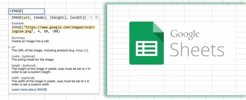 Thủ thuật google sheet dùng để chèn ảnh
